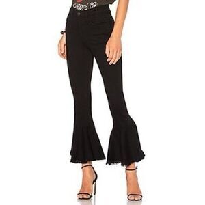 Citizens of Humanity Drew Crop Flare Frayed Raw Hem Jean